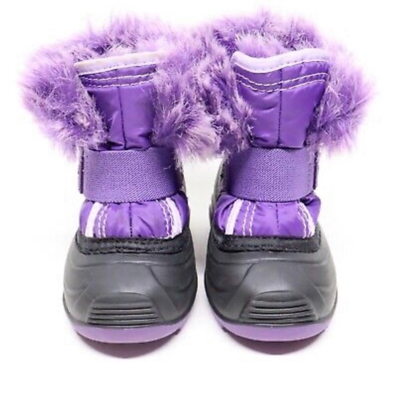 Kamik•NWOT•5•Waterproof•Insulated• Purple Fur Sugarplum Boots w/ Velcro Closure - Picture 3 of 16